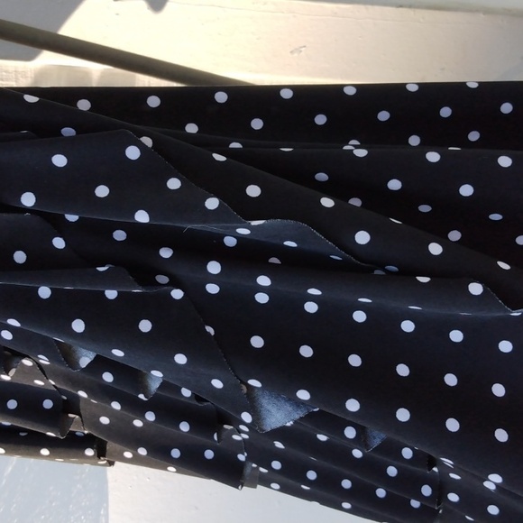 Med Oh Baby by motherhood black & white polka dot blouse - Picture 2 of 4